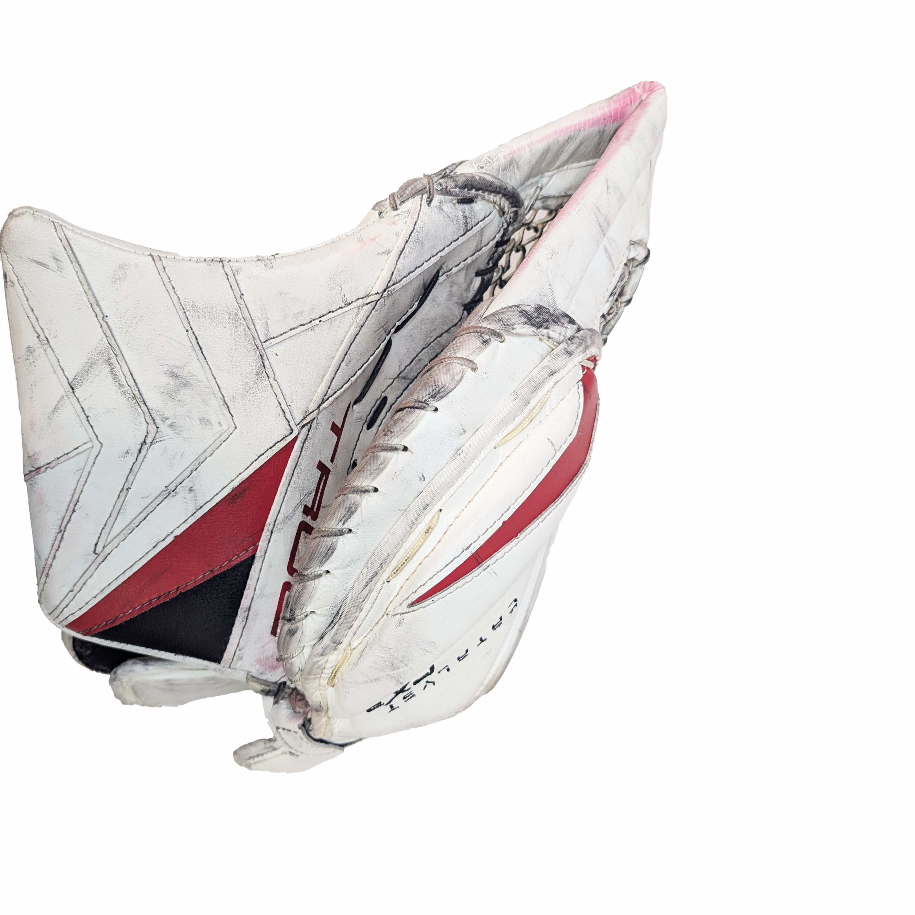 True Catalyst PX3 - Gant de gardien de but Pro Stock d'occasion (blanc/rouge/noir) n° 2
